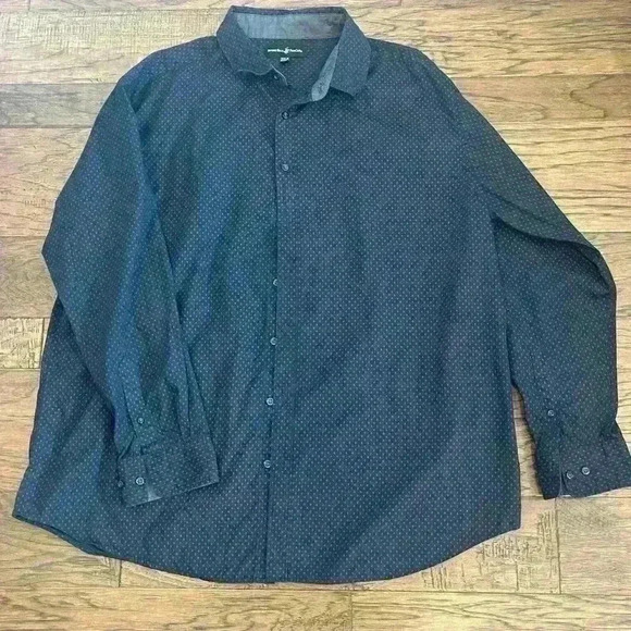 Beverly Hills Polo Club Men’s Button Down Size 3XLB Color Navy/Pink - Picture 12 of 13